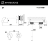 Смеситель для раковины встраиваемый Whitecross Y1215NIB, брашированный никель - фото, отзывы, цена