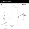 Душевая система наружного монтажа Whitecross Y1234GL термостатическая, золото - фото, отзывы, цена