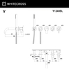 Смеситель для ванны встраиваемый Whitecross Y1240BL, черный мат - фото, отзывы, цена