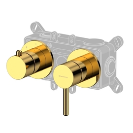 Смеситель Whitecross Y Y1243GL для ванны и душа, на 3 потребителя, встраиваемый, золото - фото, отзывы, цена