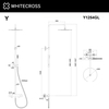 Душевая система наружного монтажа Whitecross Y1254GL термостатическая, золото - фото, отзывы, цена