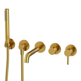 Смеситель Whitecross Y YSET1240GLB для ванны, встраиваемый, брашированное золото - фото, отзывы, цена