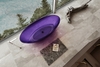 Ванна прозрачная Abber Kristall 180х85 AT9702Amethyst фиолетовая - фото, отзывы, цена