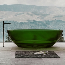 Ванна прозрачная Abber Kristall 180х85 AT9702Emerald зеленая - фото, отзывы, цена