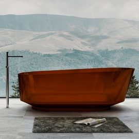 Ванна прозрачная Abber Kristall 170х80 AT9706Opal коричневая - фото, отзывы, цена