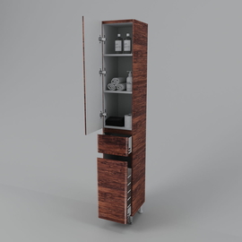 Пенал Атлантика 35 L с корзиной, Люкс старое дерево - фото, отзывы, цена