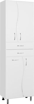 Пенал Style Line Эко Волна 60 с бельевой корзиной, белый, ЛС-000010047 - фото, отзывы, цена