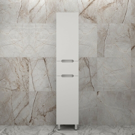 Пенал Style Line Матис 36, напольный, 1 ящик, белая матовая, Plus - фото, отзывы, цена