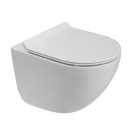 Унитаз подвесной безободковый со смывом TORNADO BelBagno AMANDA-TOR BB051CH-TOR-FC - фото, отзывы, цена
