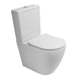 Унитаз-компакт безободковый со смывом TORNADO BelBagno SFERA-TOR BB2141CP-TOR - фото, отзывы, цена