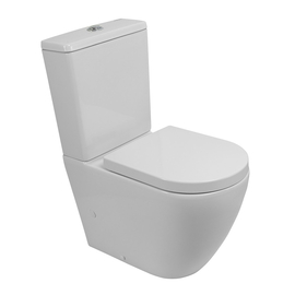 Унитаз-компакт безободковый со смывом TORNADO BelBagno SFERA-TOR BB2141CP-TOR - фото, отзывы, цена