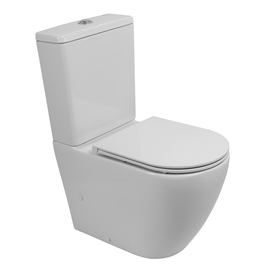 Унитаз-компакт безободковый со смывом TORNADO BelBagno SFERA-TOR BB2141CP-TOR - фото, отзывы, цена