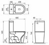 Унитаз-компакт безободковый BelBagno FLAY-R BB2149T/BB2149CPR/BB2031SC - фото, отзывы, цена