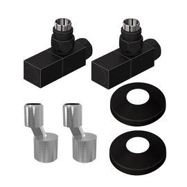 Комплект подключения Lemark LM03412SBL с квадратными вентилями, черный - фото, отзывы, цена