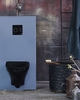 Унитаз подвесной Gustavsberg Estetic 8330 Hygienic Flush, безободковый, сиденье микролифт, черный, GB1183300S0030 - фото, отзывы, цена