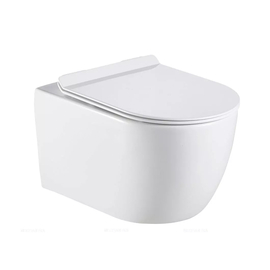 Унитаз подвесной безободковый Creto Logan L1 1001-001-L1W с крышкой-сиденьем микролифт - фото, отзывы, цена