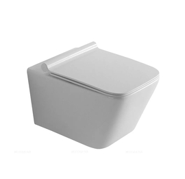 Унитаз подвесной безободковый Creto Logan L2 1002-001-L2W с крышкой-сиденьем микролифт - фото, отзывы, цена