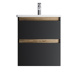 Тумба с раковиной AM.PM X-Joy 55 подвесная, черная - фото, отзывы, цена