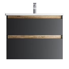 Тумба с раковиной AM.PM X-Joy 80 подвесная, черная - фото, отзывы, цена