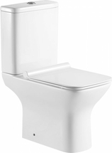 Унитаз-компакт напольный Aquanet Rimless Cube 2-C CL-12288, безободковый, сиденье микролифт - фото, отзывы, цена