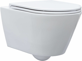 Унитаз подвесной Aquanet Lake LAKE-W белый, безободковый, сиденье микролифт - фото, отзывы, цена