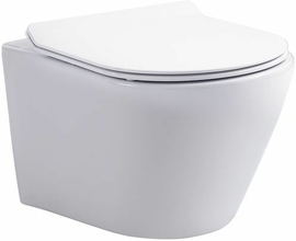 Унитаз подвесной Aquanet Atago W Short Tornado белый, безободковый, сиденье микролифт - фото, отзывы, цена