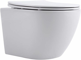 Унитаз подвесной Aquanet Rimless Cetus W Short LX-1900, безободковый, сиденье микролифт - фото, отзывы, цена