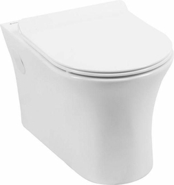 Унитаз подвесной Aquanet Rimless Roll-W CL-12249D, безободковый, сиденье микролифт - фото, отзывы, цена