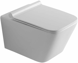 Унитаз подвесной Aquanet Rimless Tavr-W BL-103N-WHT, безободковый, сиденье микролифт - фото, отзывы, цена