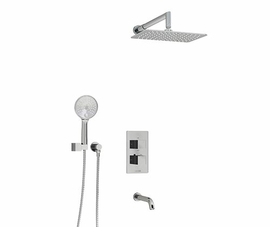 Встраиваемый комплект для ванны с верхней душевой насадкой, лейкой и изливом Wasserkraft Thermo, A171519 Thermo - фото, отзывы, цена