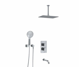 Встраиваемый комплект для ванны с верхней душевой насадкой, лейкой и изливом Wasserkraft Thermo, A171568 Thermo - фото, отзывы, цена