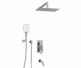 Встраиваемый комплект для ванны с верхней душевой насадкой, лейкой и изливом Wasserkraft, A171619 - фото, отзывы, цена