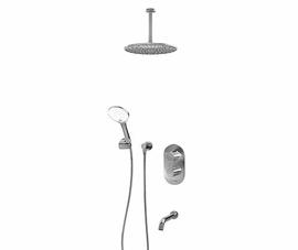 Встраиваемый комплект для ванны с верхней душевой насадкой, лейкой и изливом Wasserkraft Thermo, A174868 Thermo - фото, отзывы, цена
