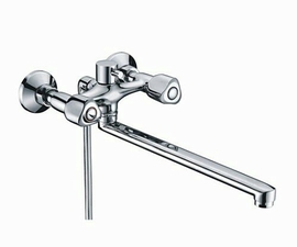 Смеситель Wasserkraft Amper 2902L для ванны, с длинным изливом - фото, отзывы, цена