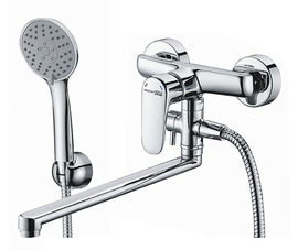 Смеситель Wasserkraft Vils 5602L для ванны, с длинным изливом - фото, отзывы, цена