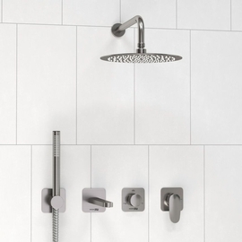 Встраиваемый комплект для ванны с верхней душевой насадкой, лейкой Wasserkraft Spree, A1451.273.274.097.121.275.100.276 - фото, отзывы, цена