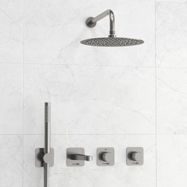 Встраиваемый комплект для ванны с верхней душевой насадкой, лейкой Wasserkraft Tauber, A6451.297.298.097.121.275.100.276 - фото, отзывы, цена