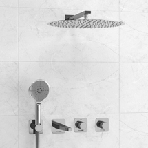 Встраиваемый комплект для ванны с верхней душевой насадкой, лейкой Wasserkraft Mosel, A4651.294.295.090.117.271.087.127 - фото, отзывы, цена