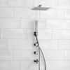 Встраиваемый комплект для ванны с верхней душевой насадкой, лейкой Wasserkraft Naab, A8651.313.314.090.118.326.087.103 - фото, отзывы, цена