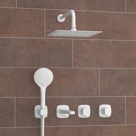 Встраиваемый комплект для ванны с верхней душевой насадкой, лейкой Wasserkraft Saale, A9551.267.316.146.254.328.156.155 - фото, отзывы, цена