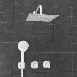 Встраиваемый комплект для душа с верхней душевой насадкой и лейкой Wasserkraft Saale, A9551.266.146.254.328.156.155 - фото, отзывы, цена