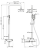 Душевая система Wasserkraft A11301 Thermo, с термостатическим смесителем, цвет хром - фото, отзывы, цена