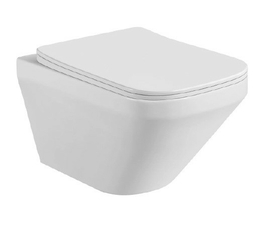 Унитаз подвесной безободковый Aquatek Лира, тонкое сиденье микролифт, AQ1155-00 - фото, отзывы, цена