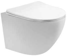 Унитаз подвесной Aquatek Европа AQ1900-00 безободковый, тонкое сиденье микролифт - фото, отзывы, цена