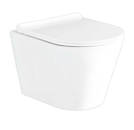 Унитаз подвесной безободковый Aquatek Альфа, тонкое сиденье микролифт, AQ1910-00 - фото, отзывы, цена