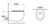 Унитаз подвесной безободковый Aquatek Альтаир, тонкое сиденье микролифт, AQ1980-00 - фото, отзывы, цена