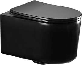 Унитаз подвесной Aquatek Мия AQ2004-MB безободковый, с быстросъемным сиденьем Soft Close - фото, отзывы, цена