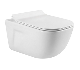 Унитаз подвесной Aquatek Дива AQ2012-00, безободковый, тонкое сиденье микролифт - фото, отзывы, цена