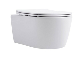 Унитаз подвесной безободковый Aquatek Европа AQ1106T-00 Tornado, тонкое сиденье с микролифтом - фото, отзывы, цена