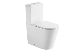 Унитаз-компакт напольный безободковый Aquatek Оберон AQ1273H-00 с бачком, тонкое сиденье с микролифтом - фото, отзывы, цена